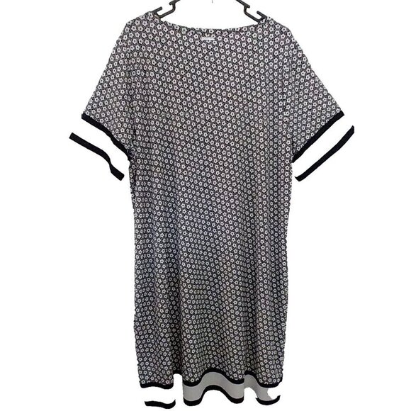 Michael Kors Women's Sheath Dress Black & White Floral Knee Length - 2X  NWT - Picture 6 of 9